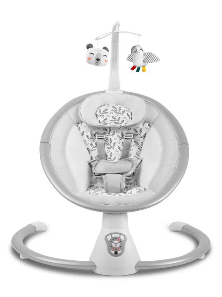 Ricokids, wielofunkcyjny leżaczek bujaczek, biało-szary