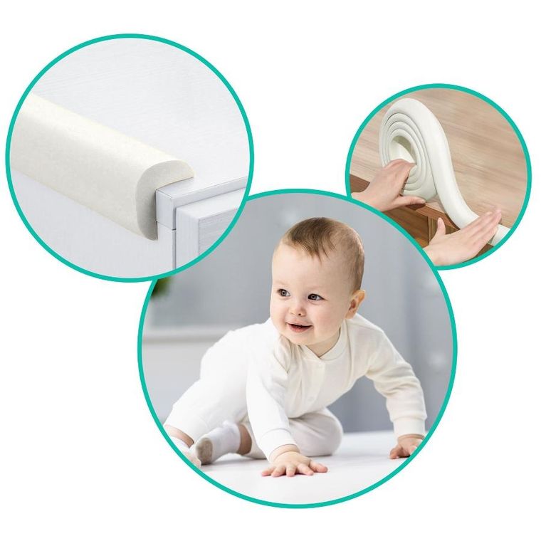 Ricokids, zabezpieczająca taśma piankowa, biała, 6m