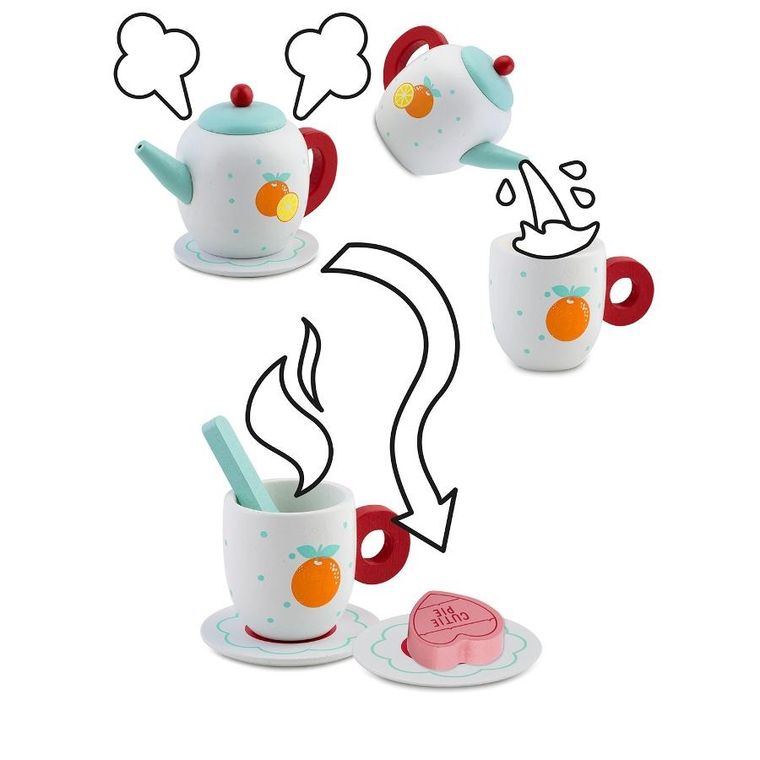 Ricokids, Zestaw do herbaty, zabawka drewniana