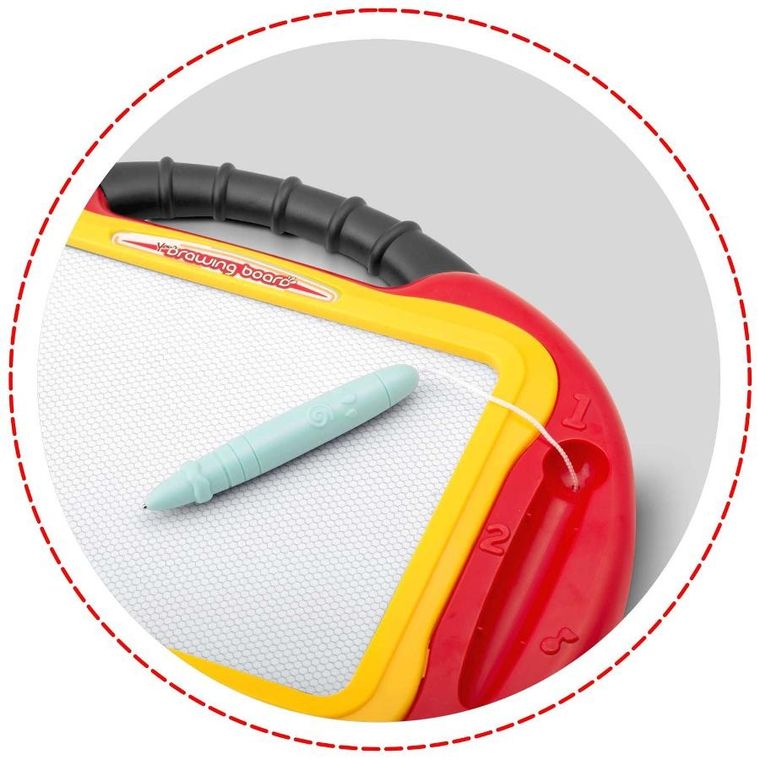 Ricokids, znikopis, tablica + stolik do rysowania, czerwony