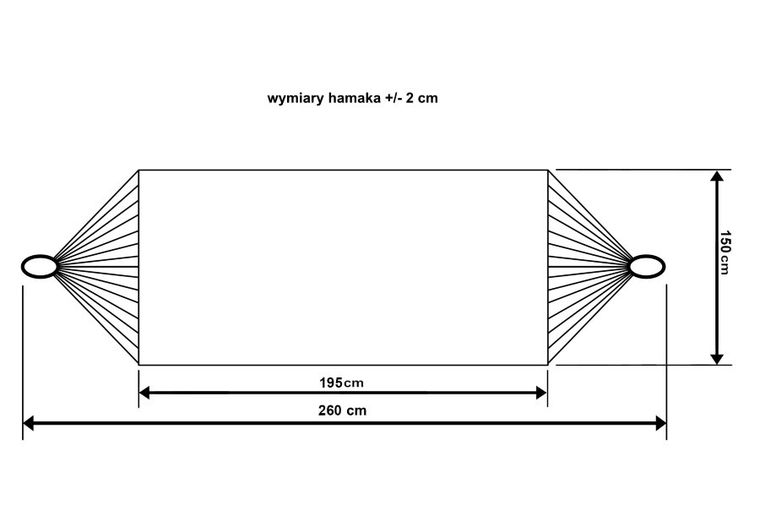 Royokamp, hamak ogrodowy, 2-osobowy, szary stalowy, 200-150 cm