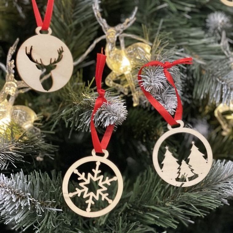 Ruhhy, bombki drewniane, 36 szt.