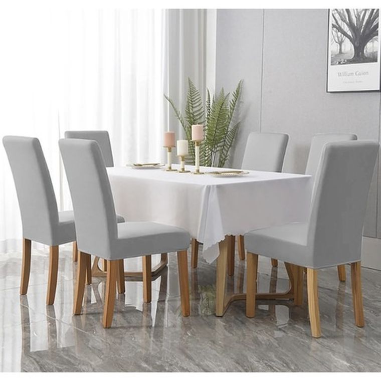 Ruhhy, pokrowiec na krzesło, szary welur