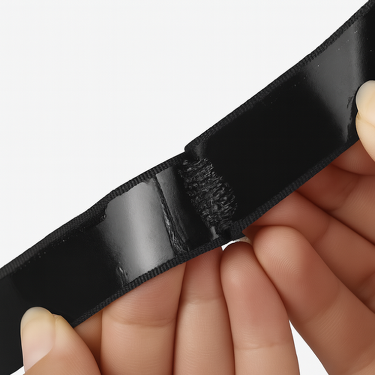 Ruhhy, taśma, rzep samoprzylepny, czarny, 5mx5cm