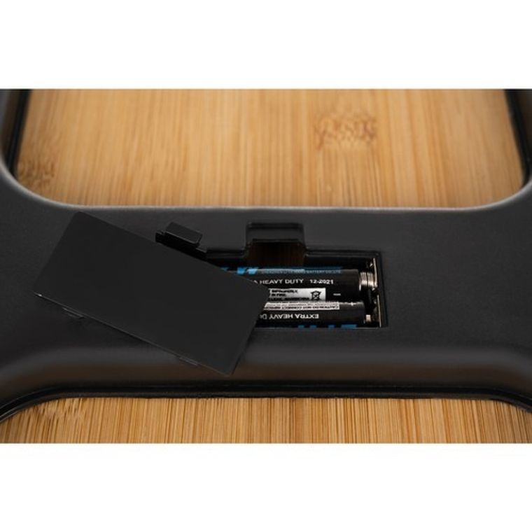 Ruhhy, waga łazienkowa LCD, drewniana