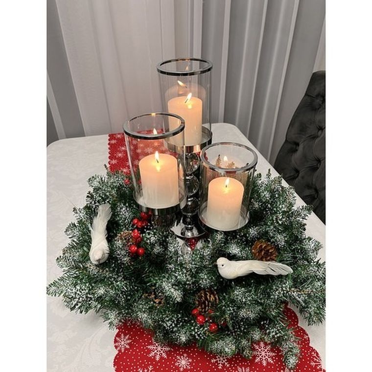 Ruhhy, wianek, stroik świąteczny ośnieżony