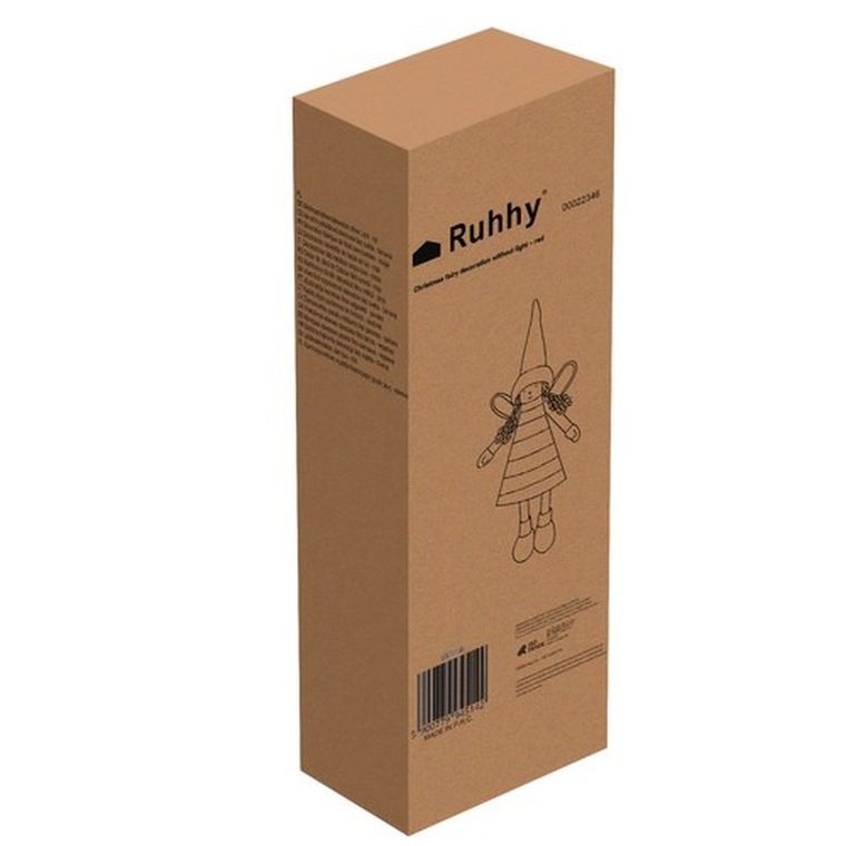 Ruhhy, wróżka, figurka świąteczna, czerwona