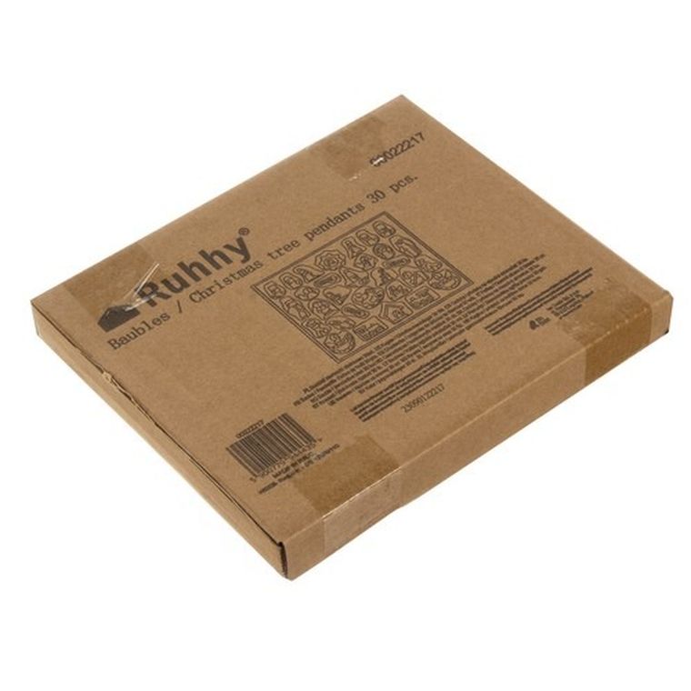 Ruhhy, zawieszki drewniane na choinkę, 30 szt.