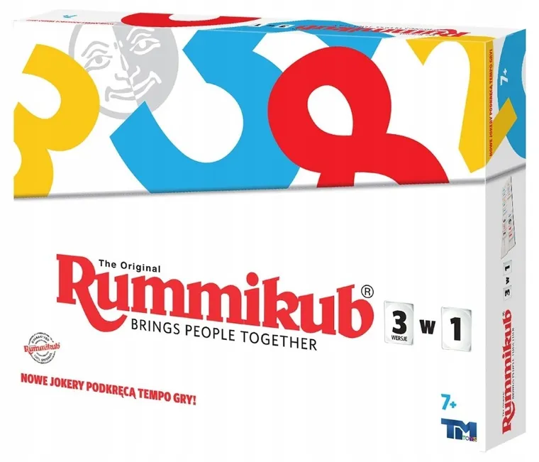 Rummikub 3w1, gra towarzyska
