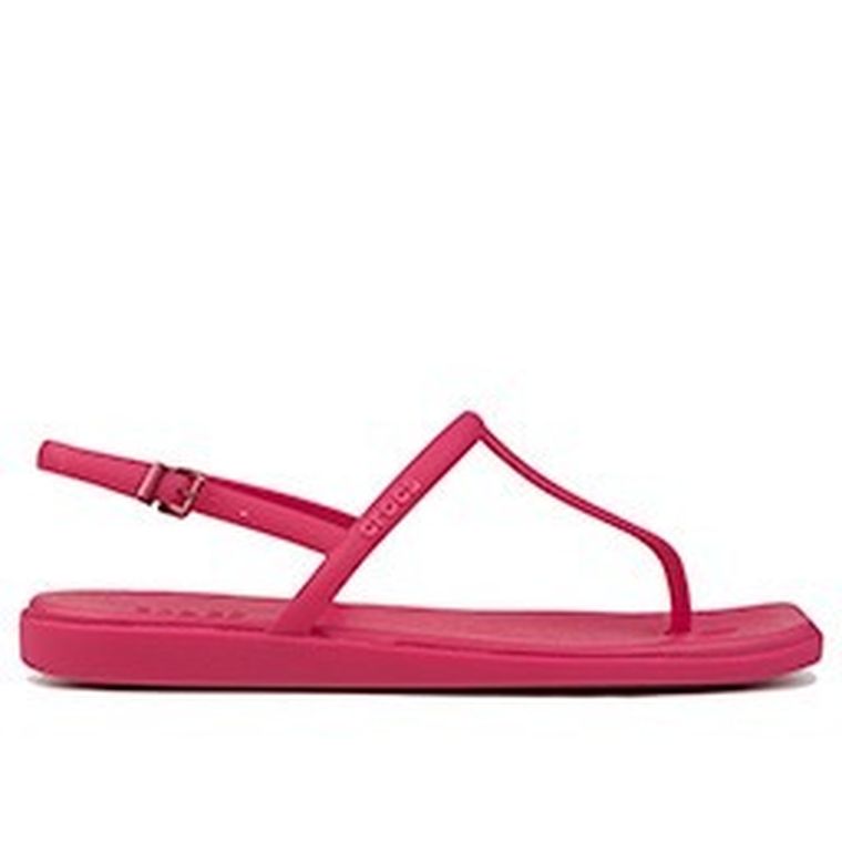 Sandały damskie, różowe, Crocs Miami Thong Flip
