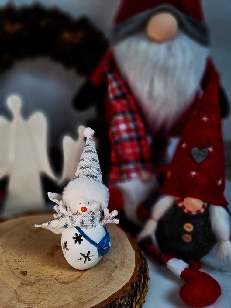 Saska Garden, figurka bałwanek, 7-6-16 cm