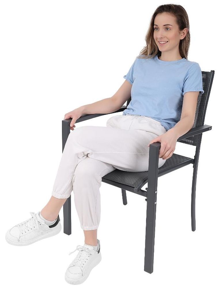 Saska Garden, krzesło ogrodowe, textline, 57-570-88 cm, 2 szt.