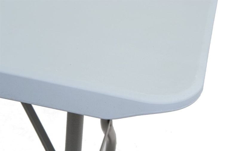 Saska Garden, składany stół cateringowy, biały, 180-70 cm