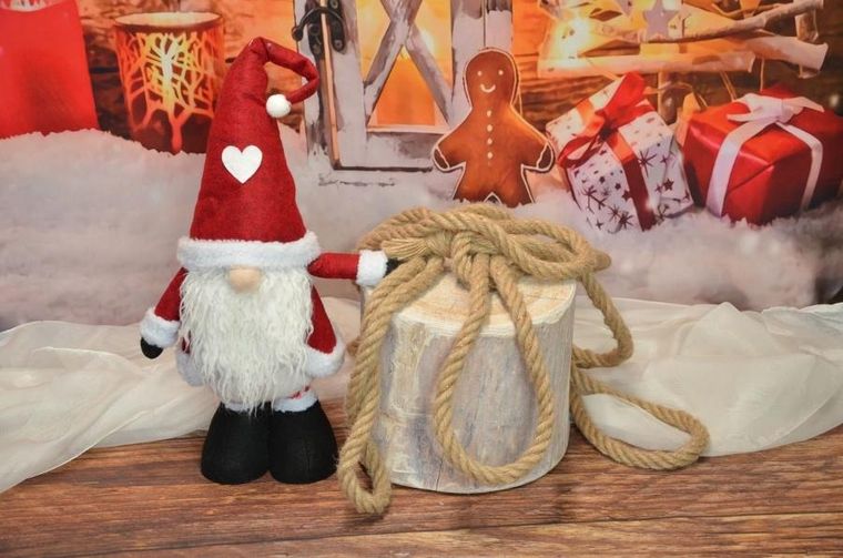 Saska Garden, skrzat, gnom świąteczny na teleskopach, 25-15-60-75 cm