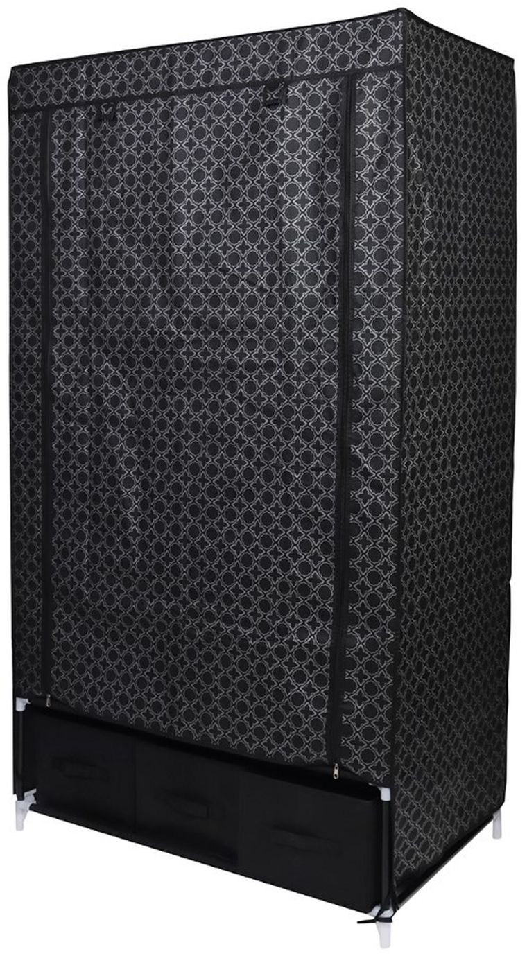 Saska Garden, szafa tekstylna, ornament, 88-50-160 cm