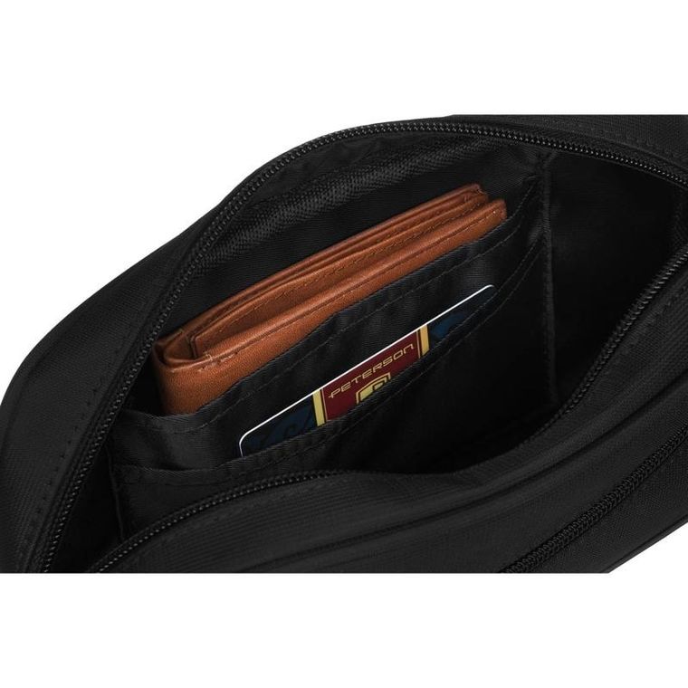 Saszetka do ręki, czarna, Peterson