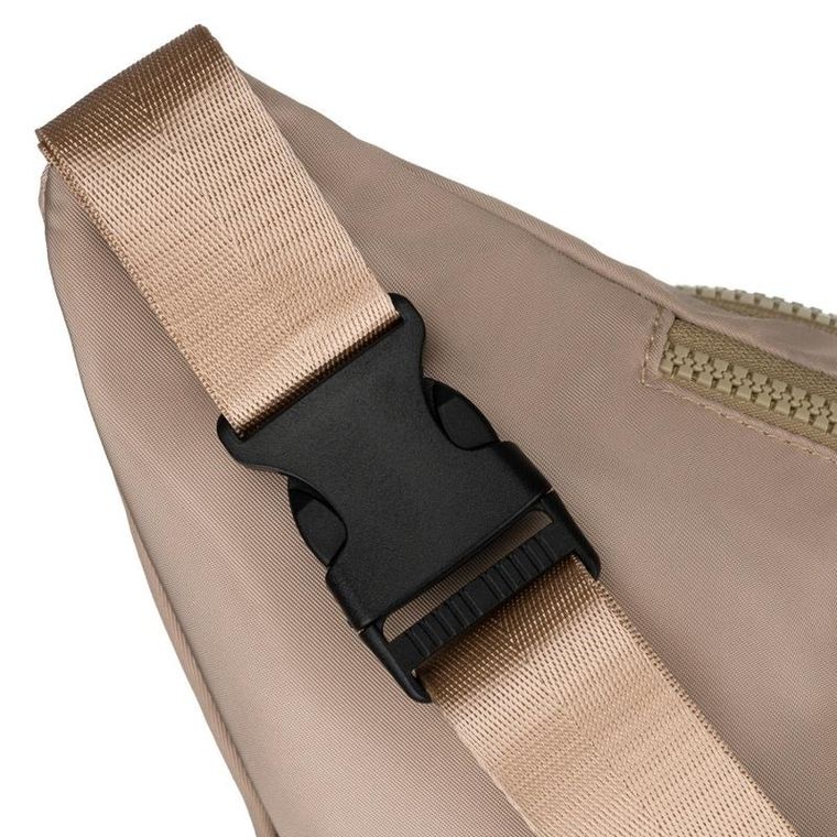 Saszetka na biodro, nerka, beżowa, Peterson