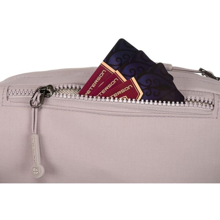 Saszetka na biodro, nerka, fioletowa, Peterson