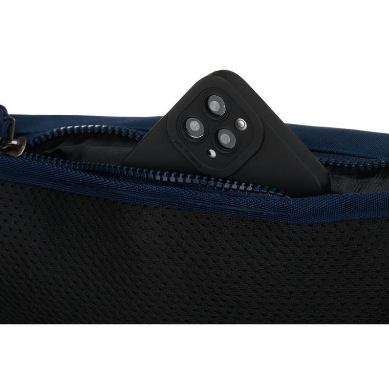 Saszetka na biodro, nerka, granatowa, Peterson