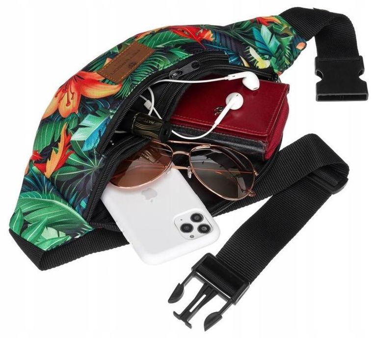 Saszetka na biodro, nerka, mix, Peterson