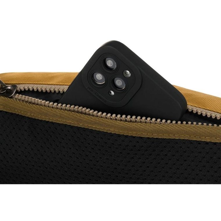 Saszetka na biodro, nerka, żółta, Peterson