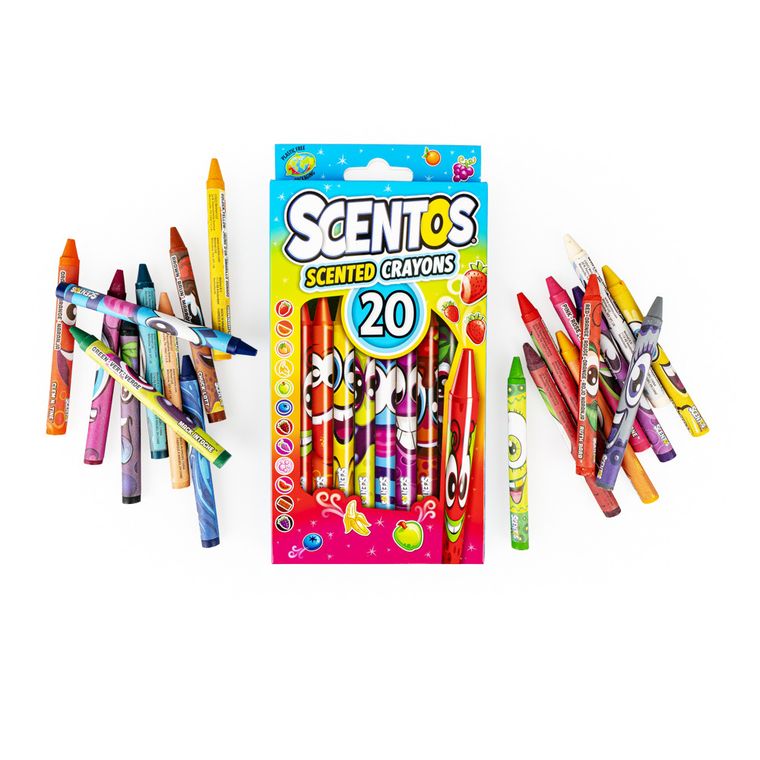 Scentos, pachnące kredki świecowe, 20 kolorów