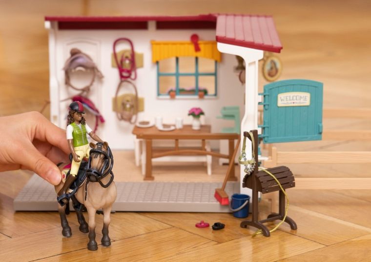 Schleich, Horse Club, Pomieszczenie dla stajennego, zestaw, 42591