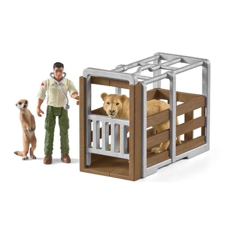 Schleich, Wild Life, Ciężarówka do ratowania zwierząt, duża, zestaw, 42475