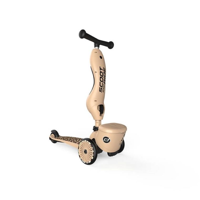 Scoot & Ride, Highwaykick 1, Lifestyle, jeździk i hulajnoga 2w1, Leopard