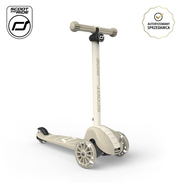 Scoot & Ride, Highwaykick 3S, hulajnoga z systemem sterowania 2w1, Ash