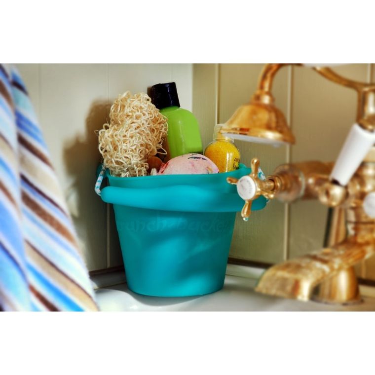 Scrunch, Bucket, składane wiaderko do wody i piasku, koralowe