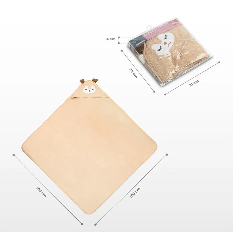 Sensillo, Bathfriends, okrycie kąpielowe, sarenka, 100-100 cm