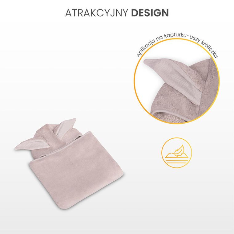 Sensillo, ponczo kąpielowe, coral blue