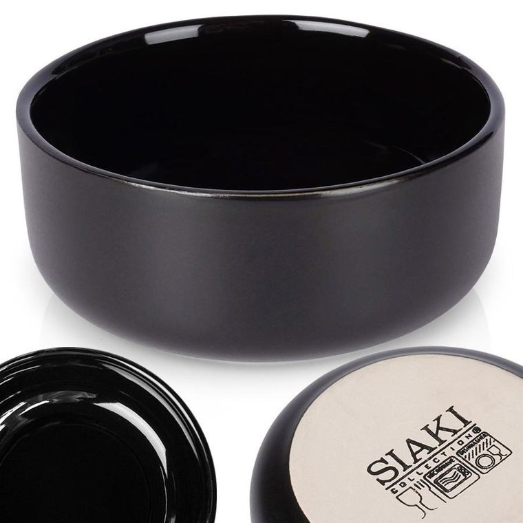 Siaki Collection, miseczka ceramiczna, czarna, 9 cm, 150 ml