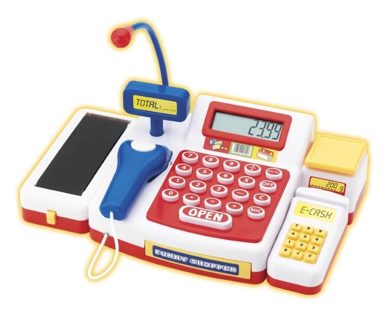 Simba, kasa sklepowa fiskalna dla dzieci z akcesoriami