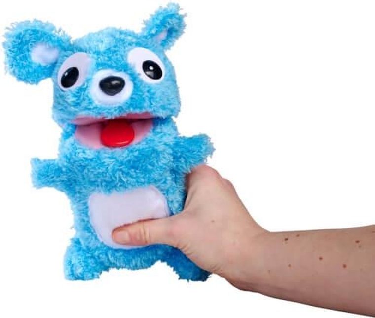 Simba, miś niebieski, maskotka interaktywna