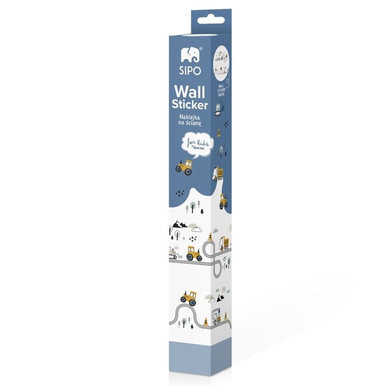 Sipo, naklejki na ścianę do pokoju dziecięcego, Traktory i ulica