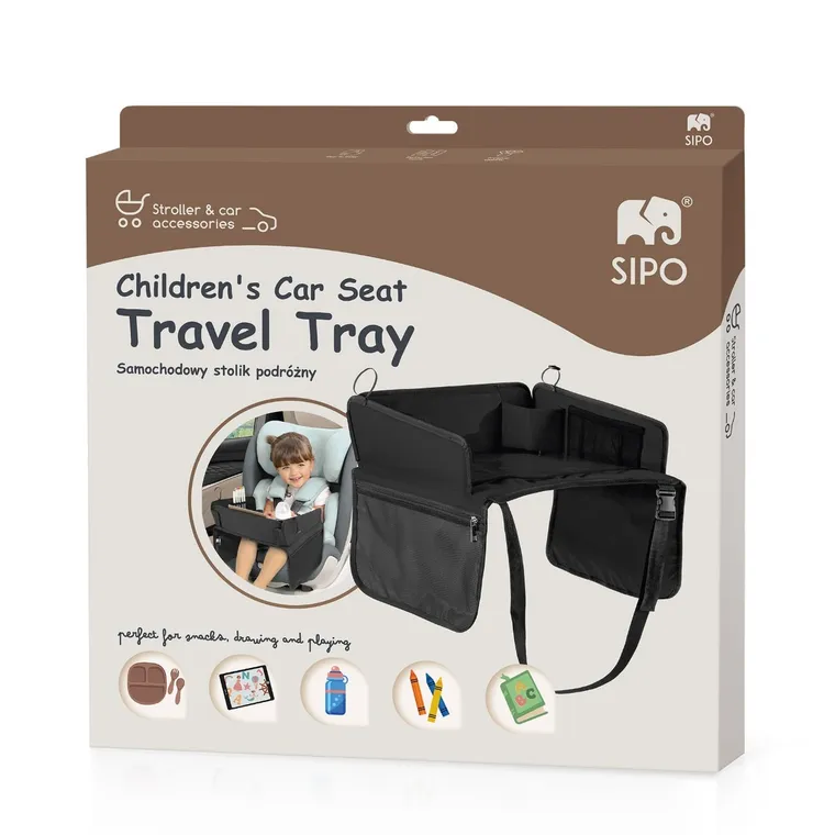 Sipo, stolik podróżny do fotelika samochodowego