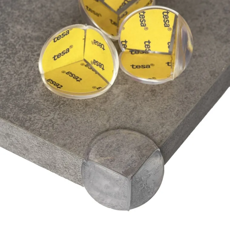 Sipo, zestaw silikonowych, transparentnych zabezpieczeń narożników mebli, okrągłe, 12 szt.