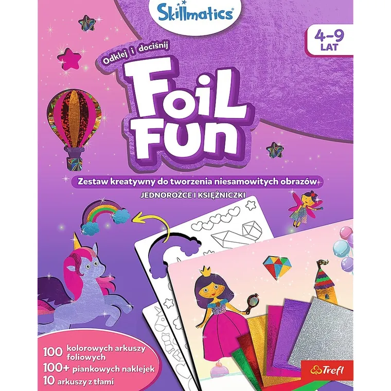 Skillmatics, Foil Fun, Jednorożce i Księżniczki, zestaw artystyczny