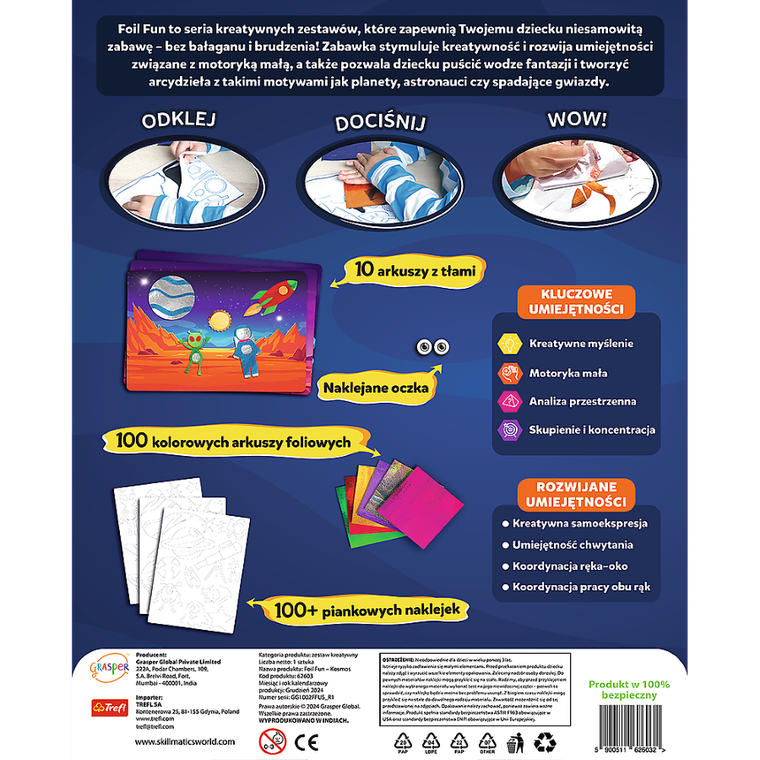 Skillmatics, Foil Fun, Kosmos, zestaw artystyczny