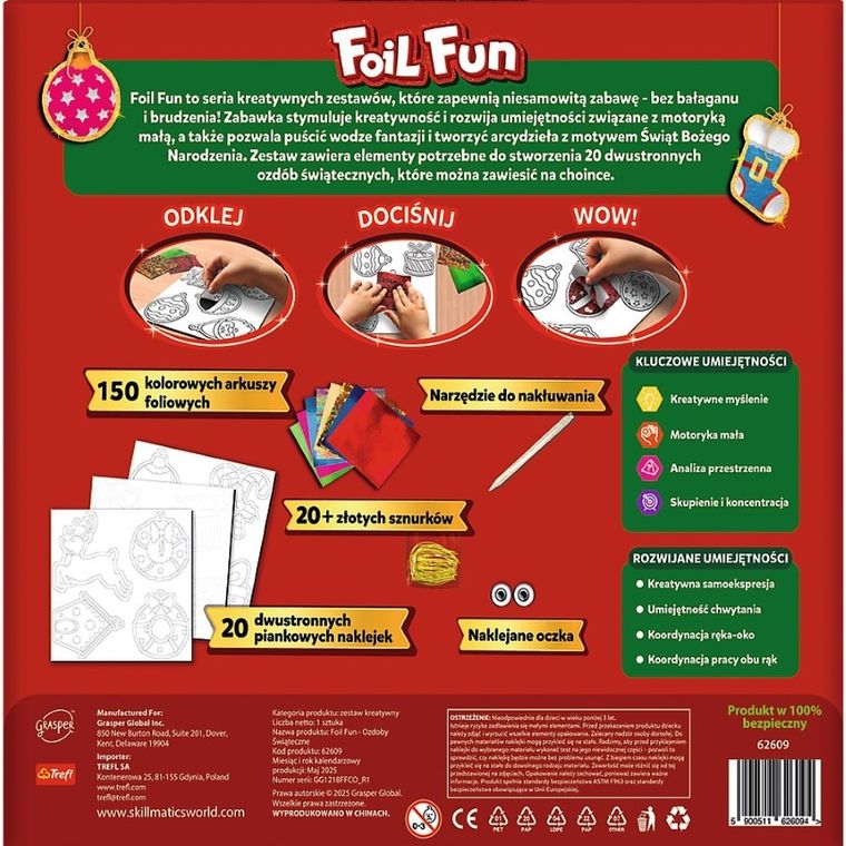 Skillmatics, Foil Fun, Ozdoby Świąteczne, zestaw artystyczny