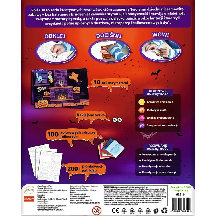 Skillmatics, Foil Fun, Upiorna Zabawa, zestaw artystyczny