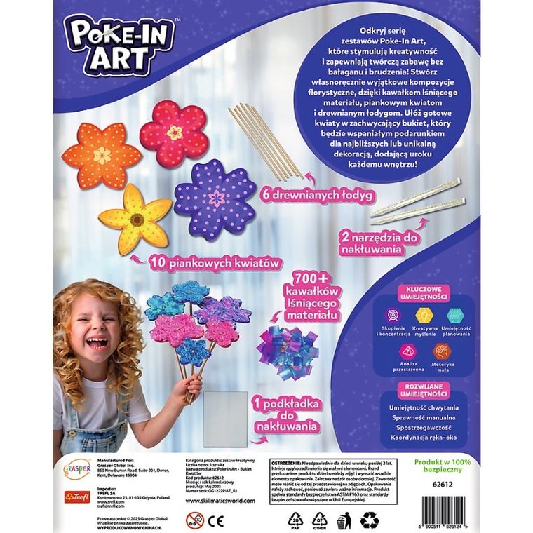 Skillmatics, Poke-In Art, Bukiet Kwiatów, zestaw artystyczny