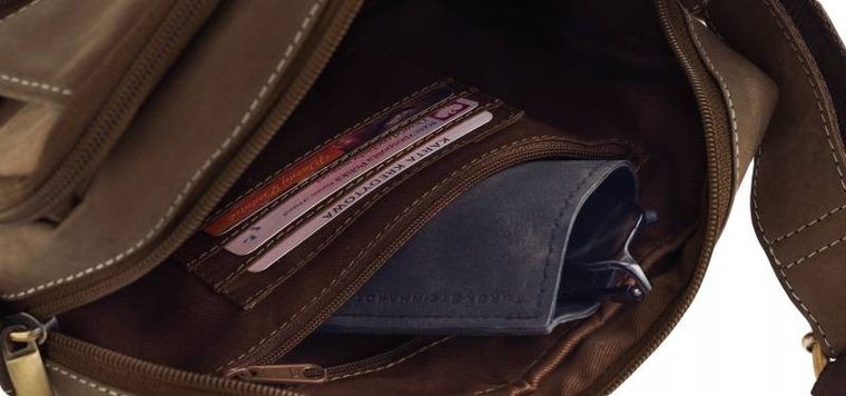 Skórzana męska listonoszka na ramię, Always Wild