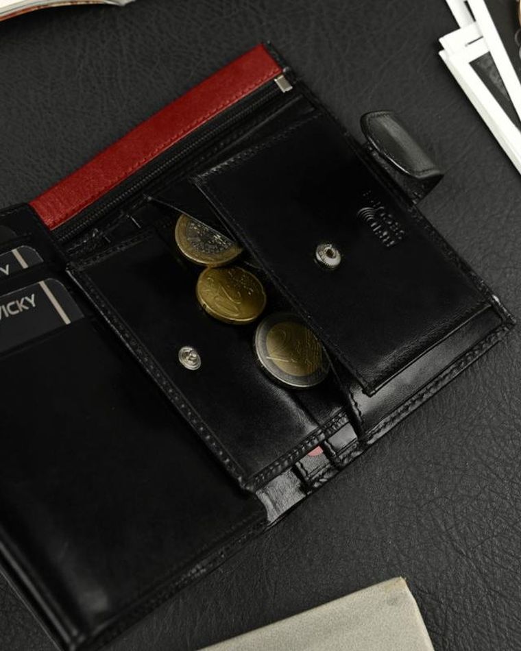 Skórzany portfel męski na karty, Ronaldo