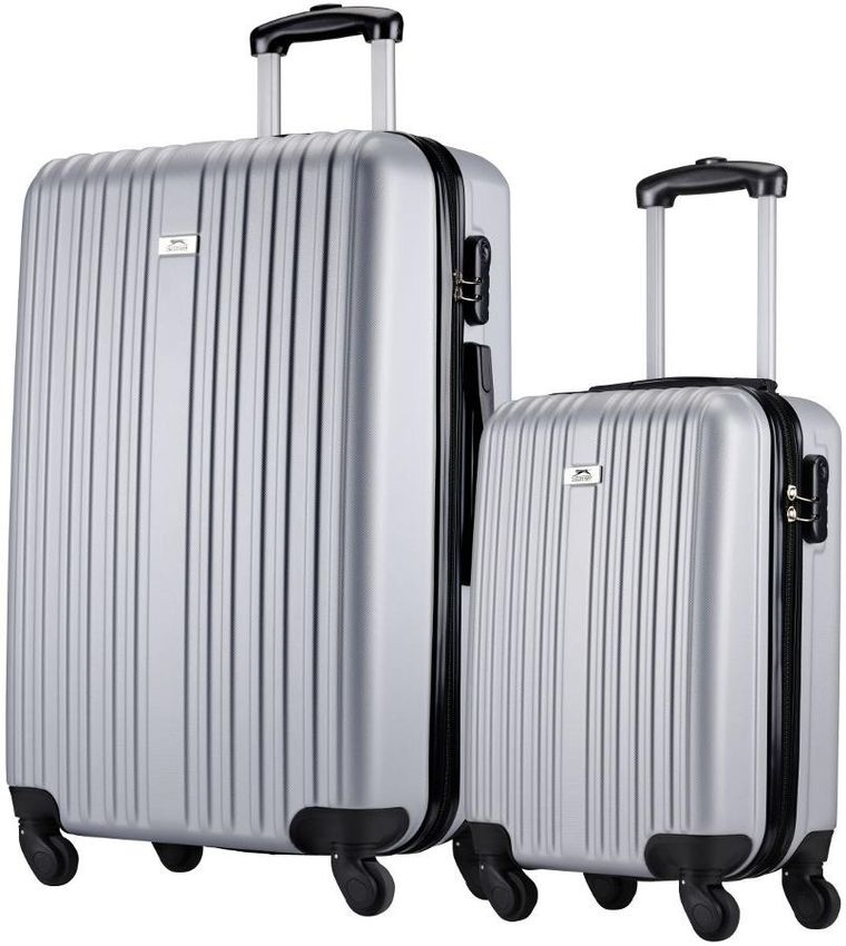 Slazenger, zestaw 2 walizek, 18 i 26 cali, silver