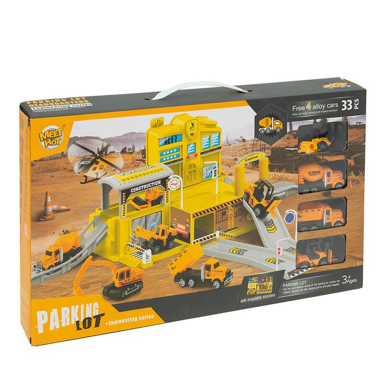 Smiki, Budowa, parking z pojazdami, 33 elementy