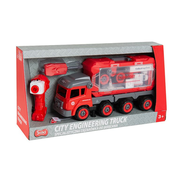 Smiki, Ciężarówka, pojazd do skręcenia, zrób to sam, 103 elementy