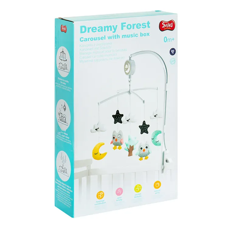 Smiki, Dreamy Forest, karuzela na łóżeczko z pozytywką